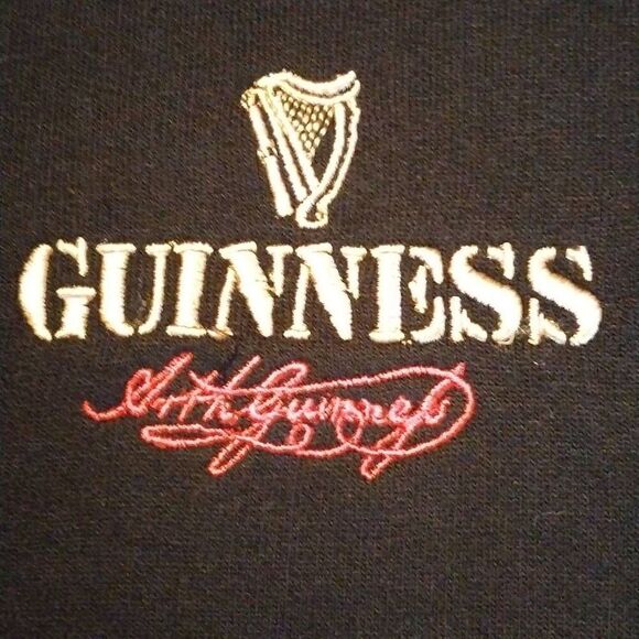 Guinness Sweatshirt by Guinness XL Black and Thick Warm NWOT - Picture 1 of 13